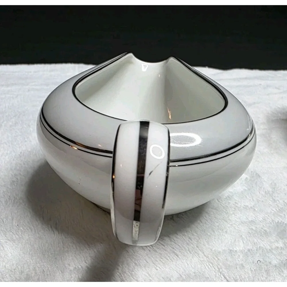 MCM‎ Vintage Noritake Sugar Bowl & Creamer 5518, with Pink Lily of the Valley